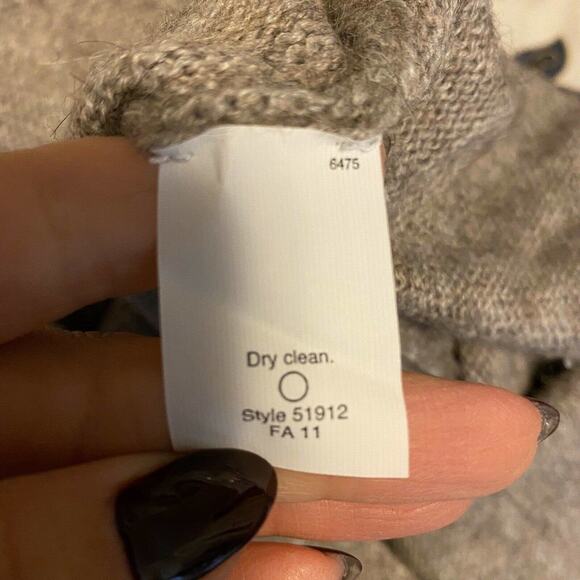 J. Crew Cropped City Sweater Alpaca Wool Beige S - Picture 7 of 7